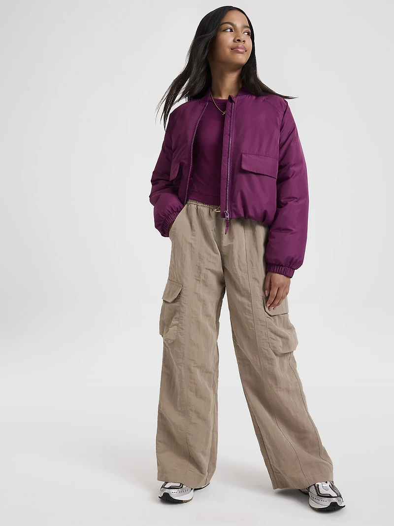 Athleta Girl Bomber Puffer Jacket