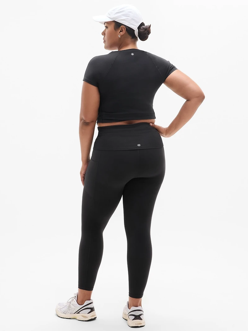 Salutation Stash Fold Over 7/8 Legging