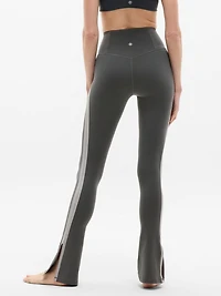 Elation Ultra High Rise Sport Stripe Split Slim Flare