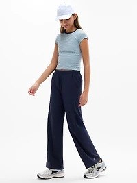 Athleta Girl Rise Above Rib Crew Cutout Tee