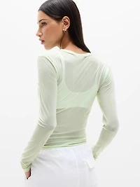 Sheer Mesh Top