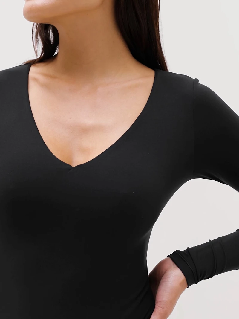 BodyMove Plunge Long Sleeve Bodysuit