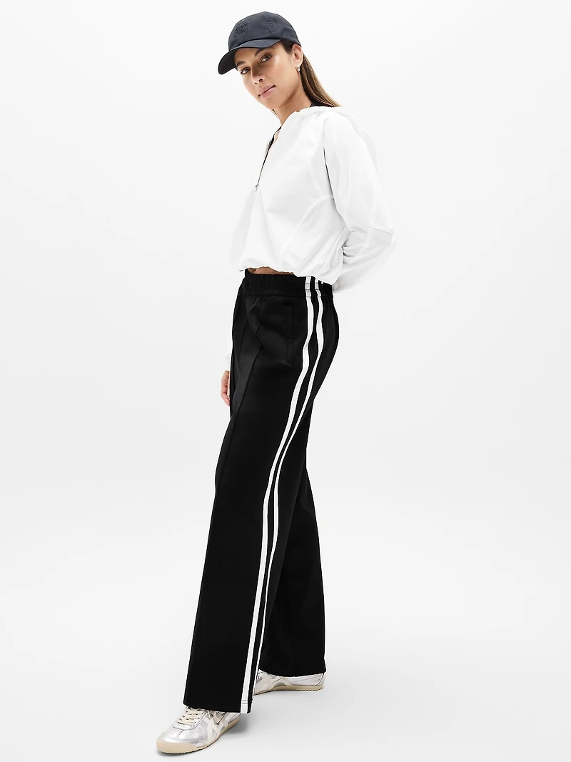 Tempo Mid Rise Wide Leg Track Pant