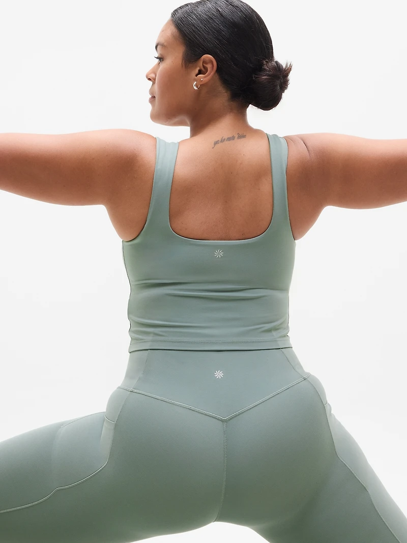 Transcend Square Neck Crop Sports Bra D-DD