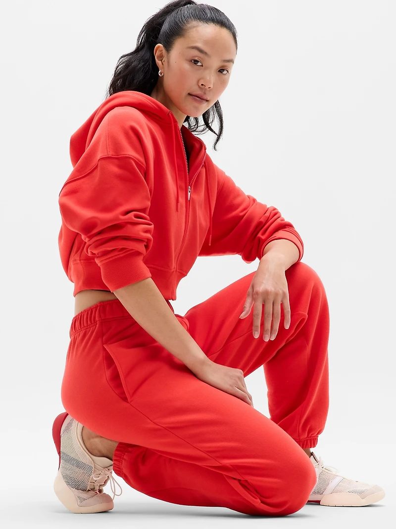 Forever Fleece Crop Full Zip