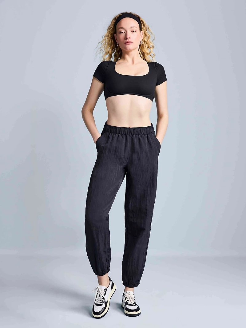 BodyMove Square Neck Crop Tee