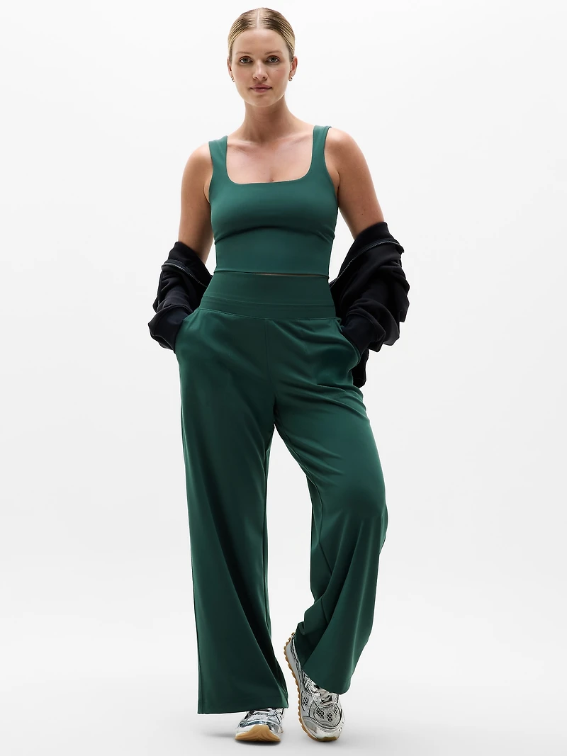 Transcend Square Neck Crop Sports Bra A-C