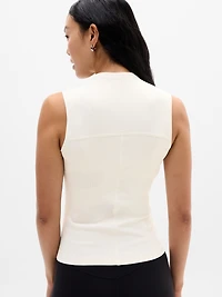 Signature Rib Mock Neck Tank