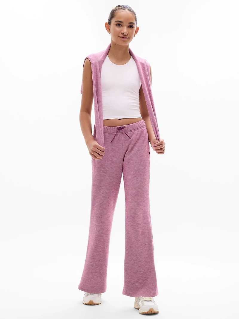 Athleta Girl Low Rise Cozy Rib Flare Jogger
