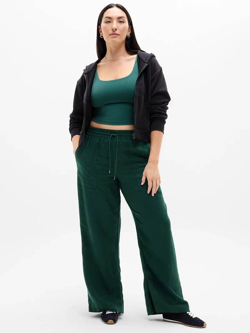 Retreat Linen High Rise Wide Leg Pant