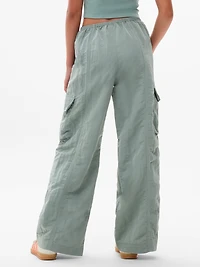 Athleta Girl Woven Cargo Wide Leg Pant
