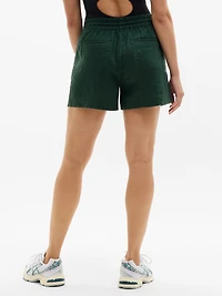 Retreat Linen Mid Rise 4" Short