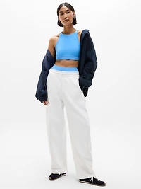 Forever Fleece Mid Rise Barrel Pant