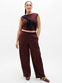 Forever Fleece Mid Rise Barrel Pant