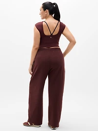 Forever Fleece Mid Rise Barrel Pant