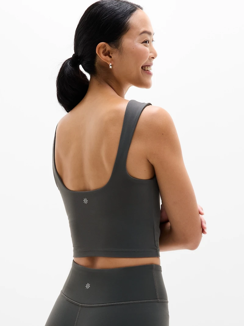 Transcend Square Neck Crop Sports Bra A-C
