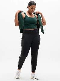 Transcend Square Neck Crop Sports Bra D-DD