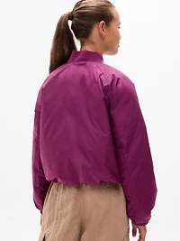 Athleta Girl Bomber Puffer Jacket