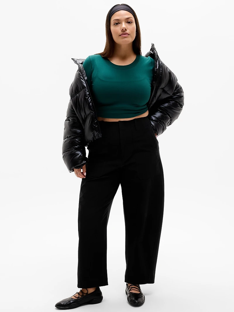 Skyline High Rise Barrel Leg Pant