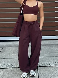 Forever Fleece Mid Rise Barrel Pant