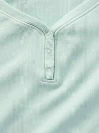 Athleta Girl Rise Above Rib Henley Top