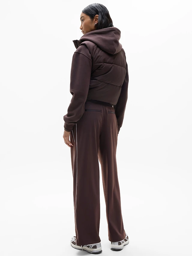 Venice High Rise Track Stripe Wide Leg Pant