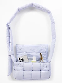 Woven Square Puff Crossbody