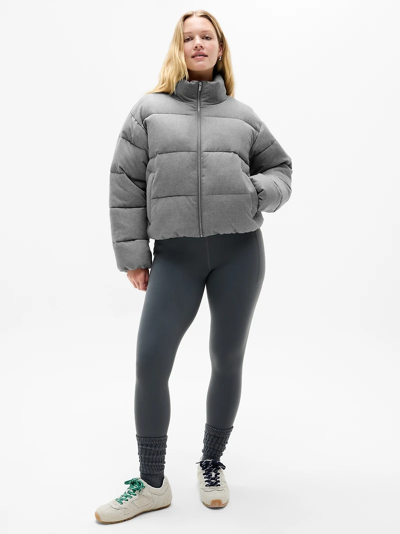 Halo Flannel Puffer Jacket