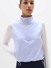 Unstoppable 1/2 Zip Cropped Vest