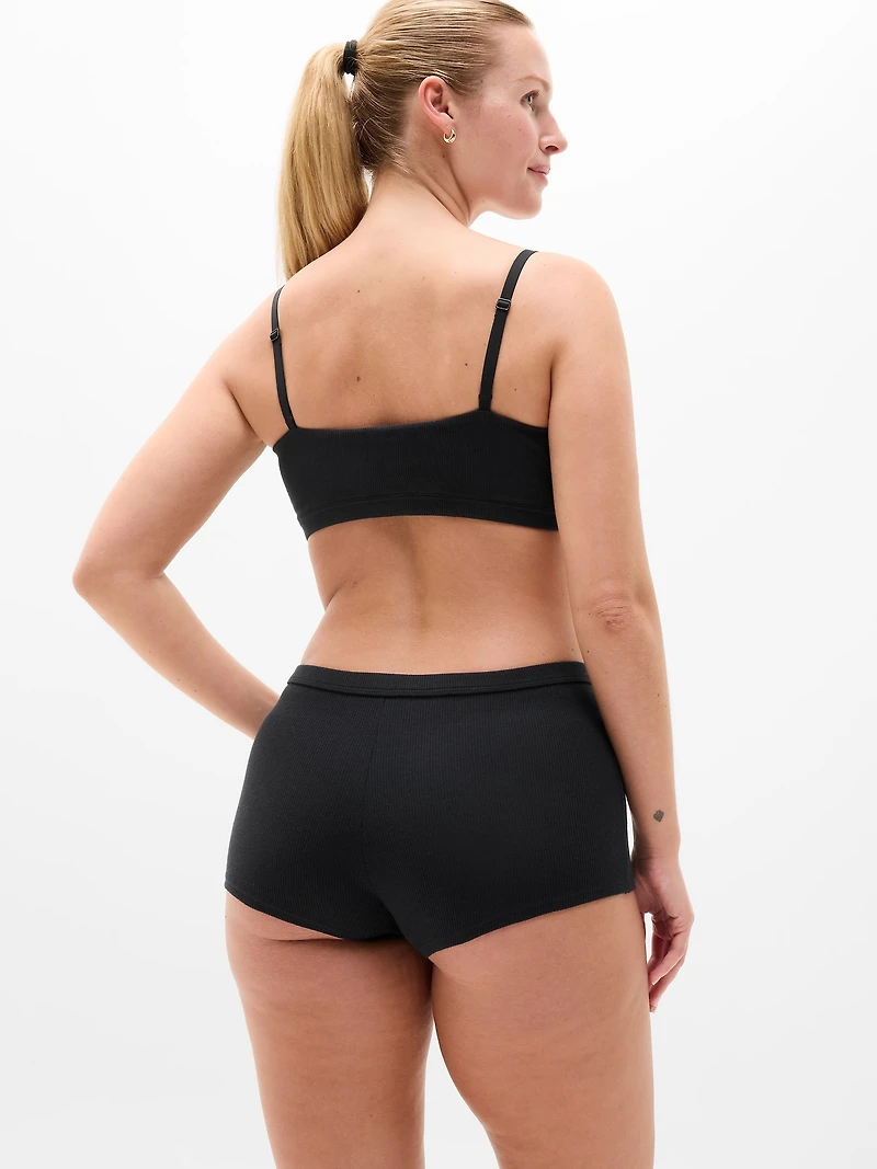 Tranquil Mid Rise Waffle Boyshort