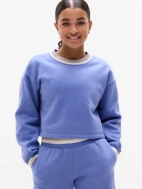 Athleta Girl All Day Sparkle Rib Crew