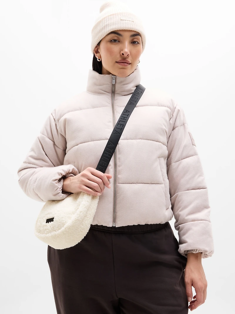 All About Sherpa Mini Crescent Bag