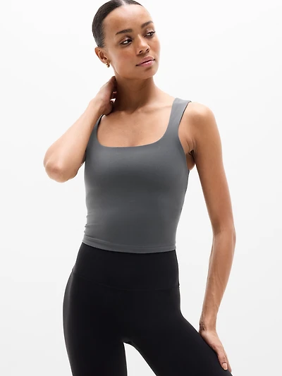 Transcend Square Neck Crop Sports Bra D-DD