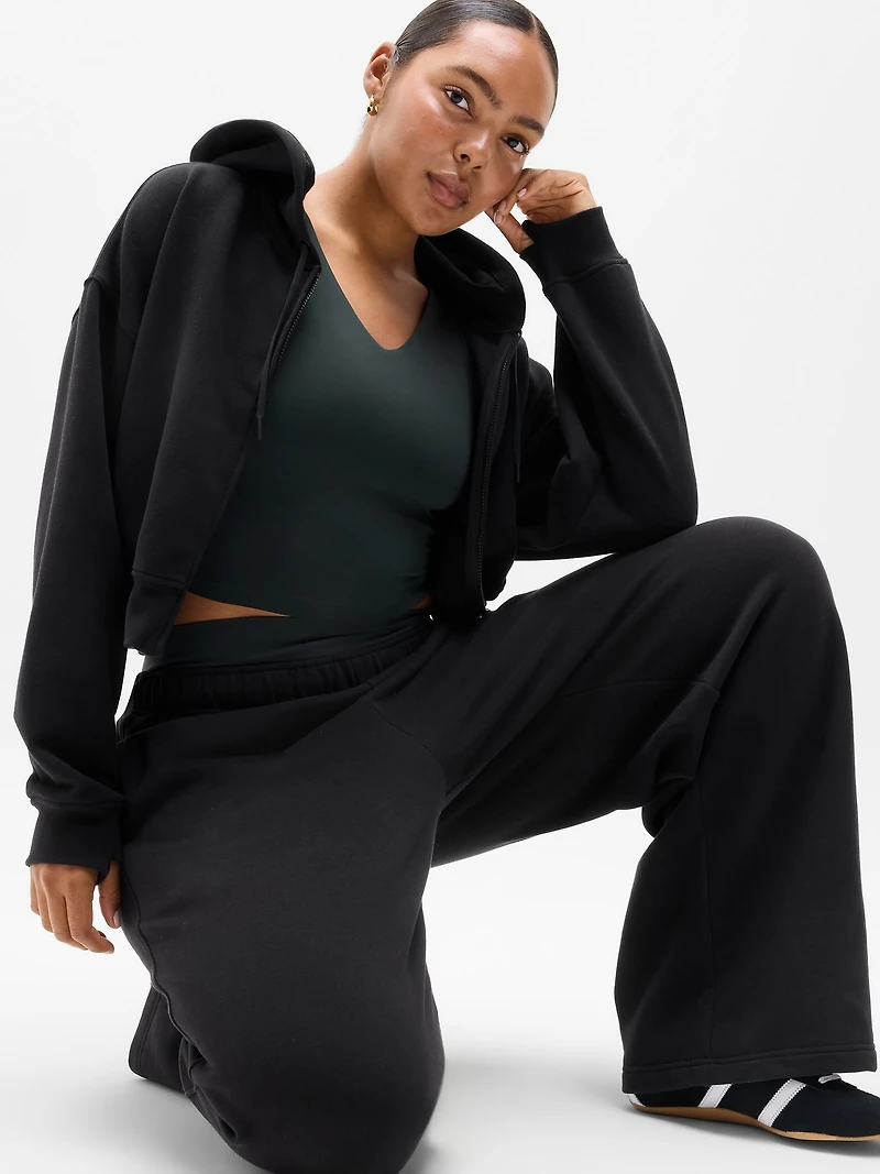 Forever Fleece Crop Full Zip