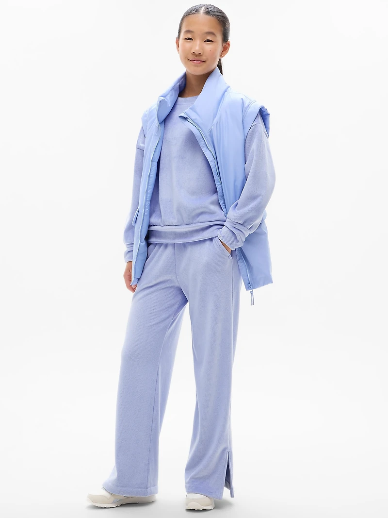 Athleta Girl Cozy Rib Wide Leg Pant