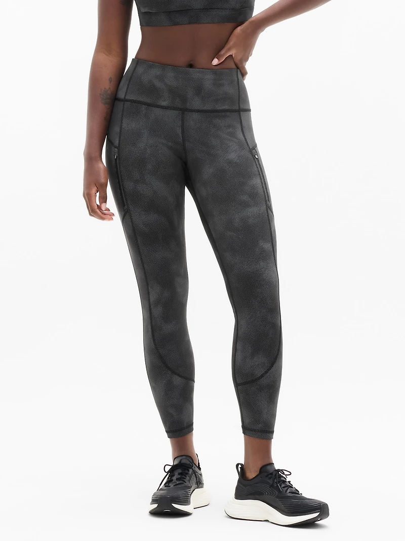 Rainier High Rise Reflective Print Legging