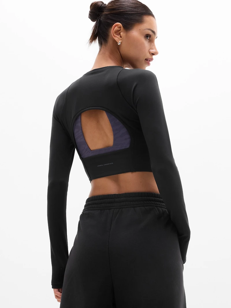 Simone Biles Transcend Open Back Top