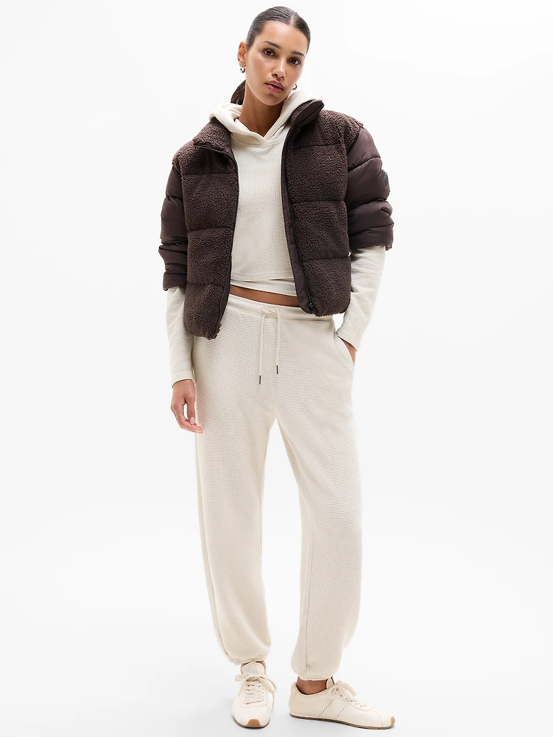 Tranquil Mid Rise Waffle Jogger