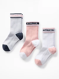 Athleta Girl Everyday Crew Sock 3-Pack