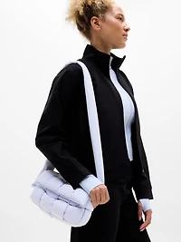 Woven Square Puff Crossbody