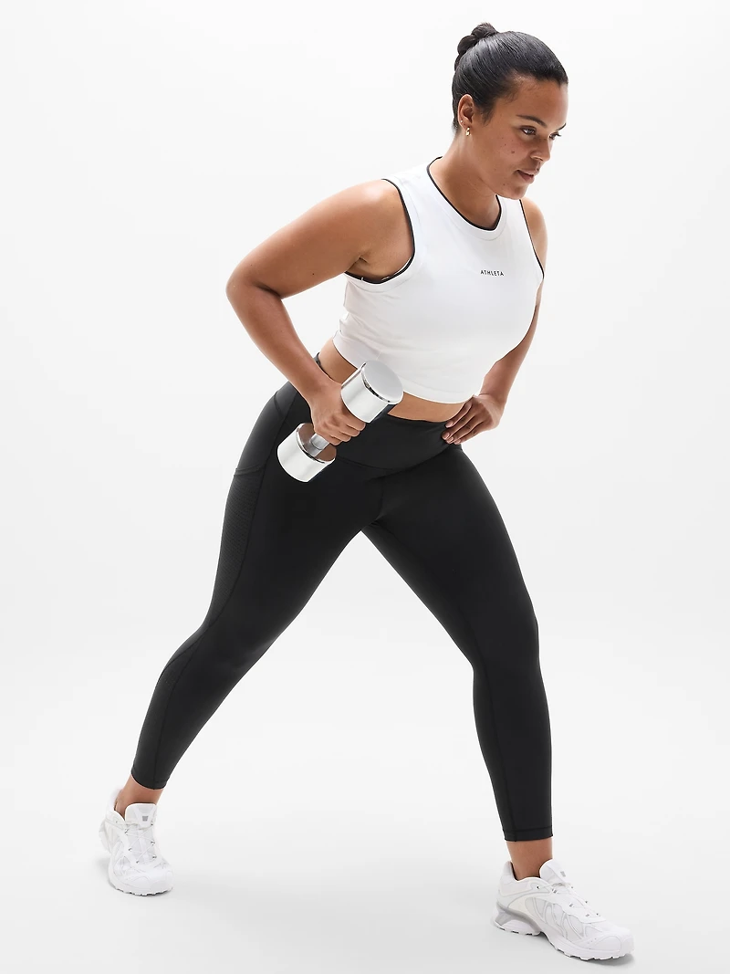 Interval Stash High Rise Perforated 7/8 Legging