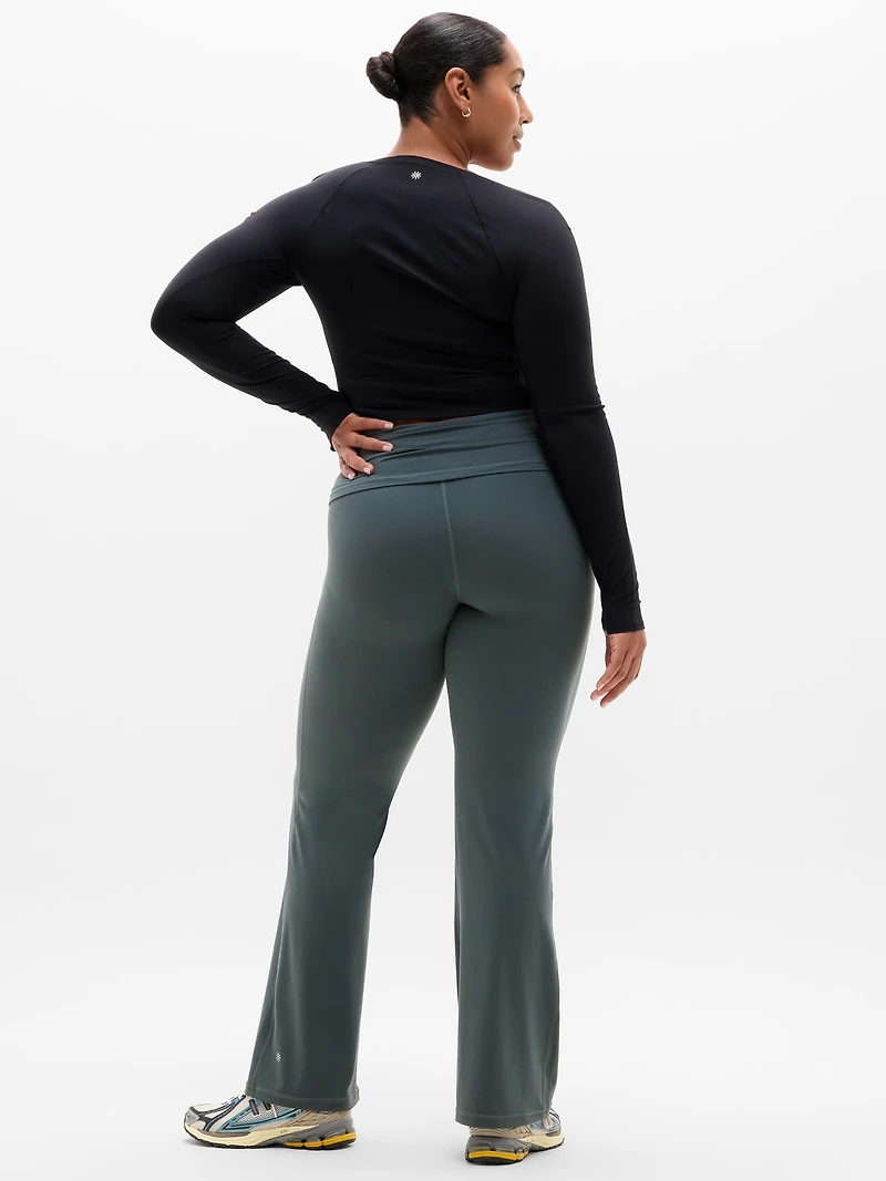 Transcend High Rise Fold Over Flare Legging