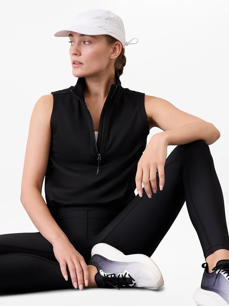 Unstoppable 1/2 Zip Cropped Vest