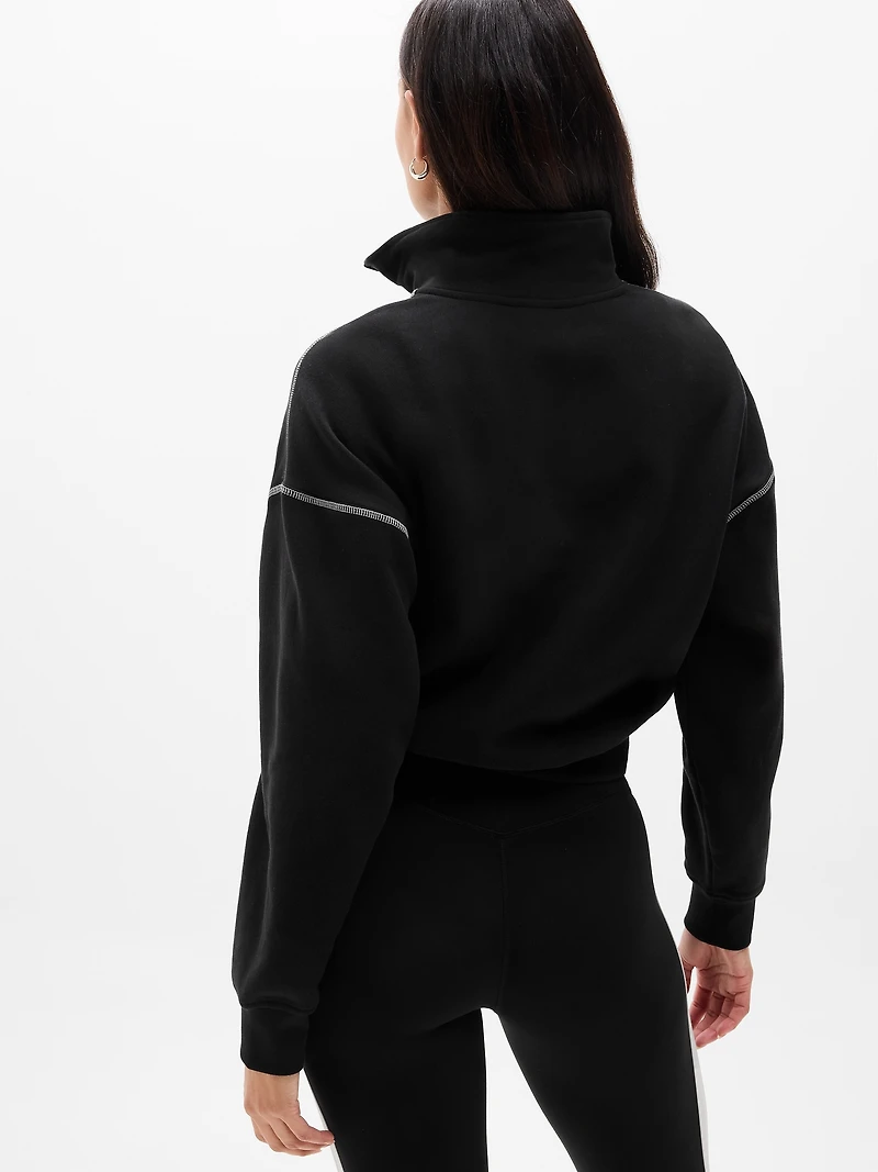 Forever Fleece 1/2 Zip High Hip Sweatshirt