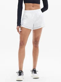 Mesh Racer Run Mid Rise 4" Short