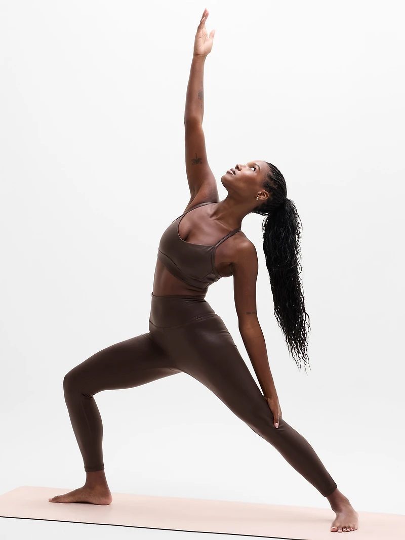 Elation High Rise Matte Foil Shine 7/8 Legging