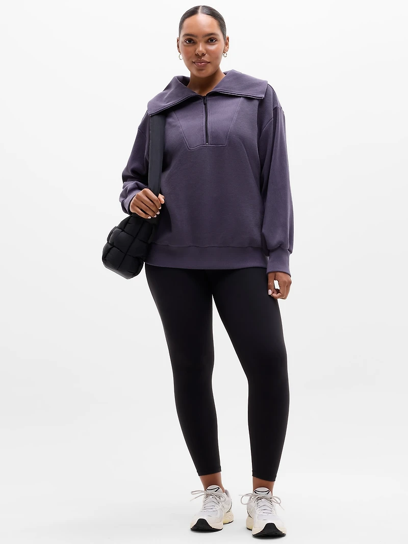 Ottoman Rib 1/4 Zip Sweatshirt