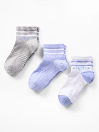 Athleta Girl Everyday Quarter Crew Sock 3-Pack