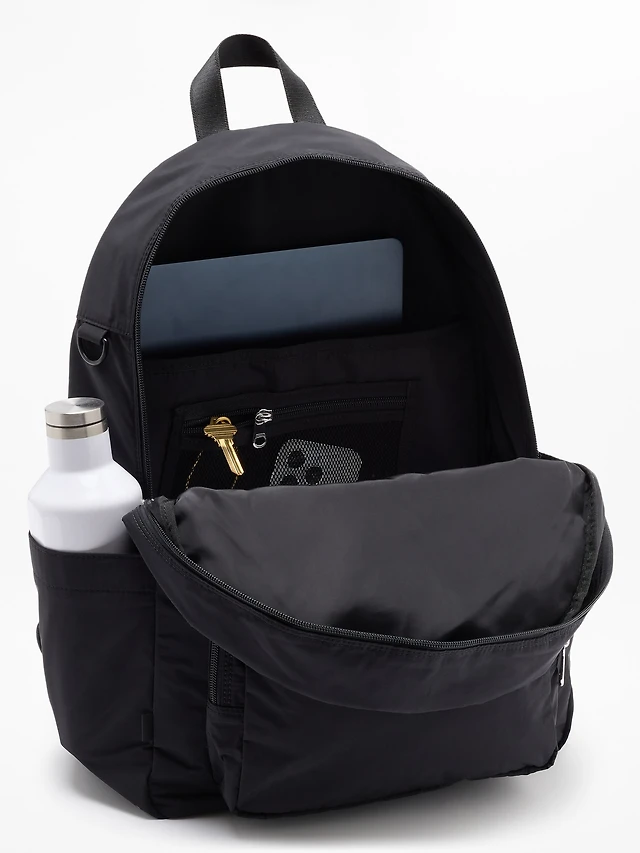 banana republic leather drawstring backpack Vintage 90's Laundry Duffle Bag CobbleStore Vintage and innovation Black Leather Flap Drawstring Backpacks