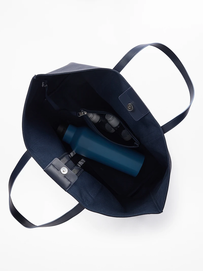 Coated Canvas Carry All Tote